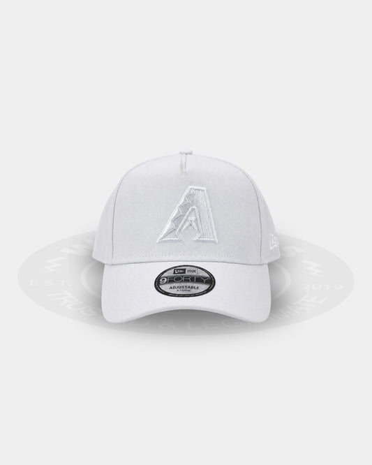 Arizona Diamondbacks Triple White 9FORTY A Frame Snapback Hat