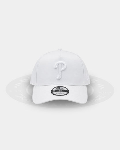 Philadelphia Phillies Triple White 9FORTY A Frame Snapback Hat
