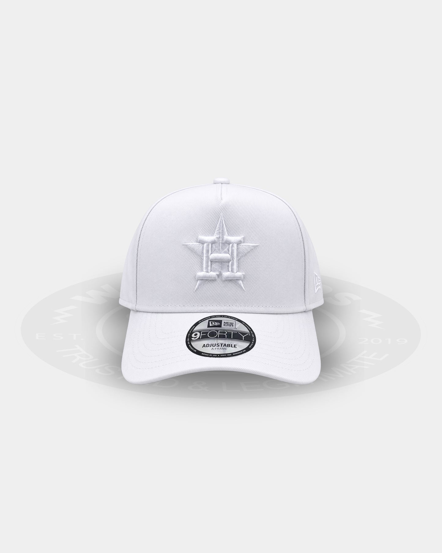 Houston Astros Triple White 9FORTY A Frame Snapback Hat