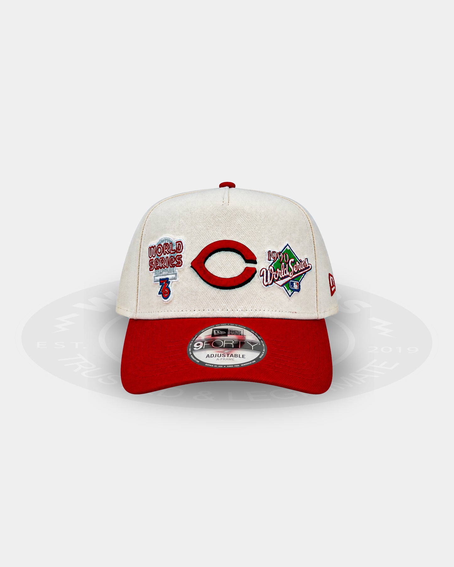 Cincinnati Reds Championship Mark 9FORTY A Frame Snapback Hat