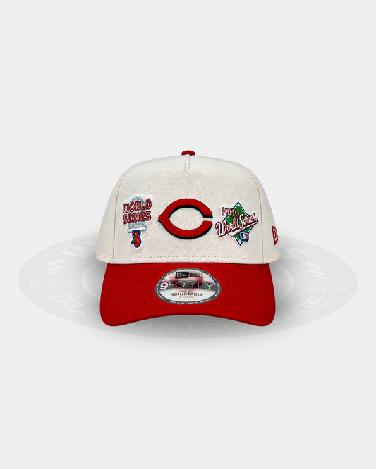 Cincinnati Reds Championship Mark 9FORTY A Frame Snapback Hat