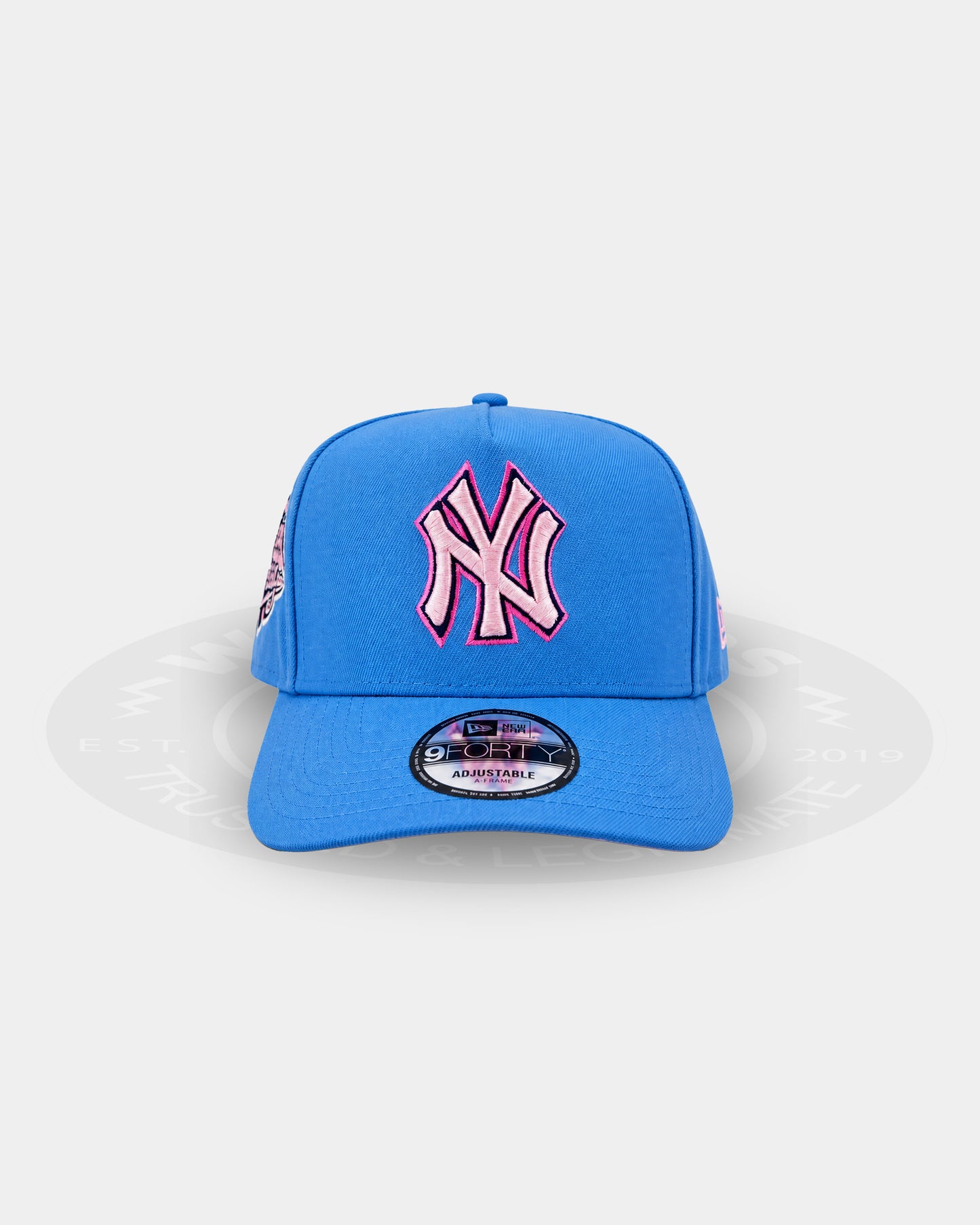 New York Yankees Sky Pink Cloudburst 9FORTY A Frame Snapback Hat