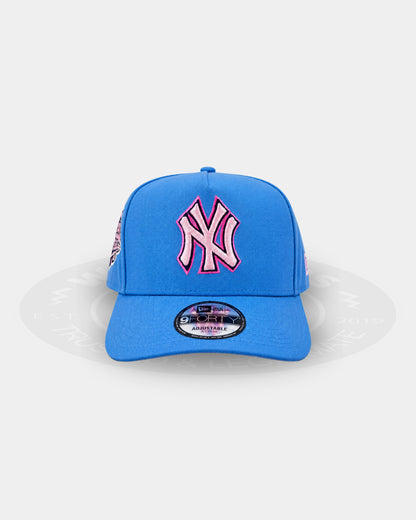 New York Yankees Sky Pink Cloudburst 9FORTY A Frame Snapback Hat