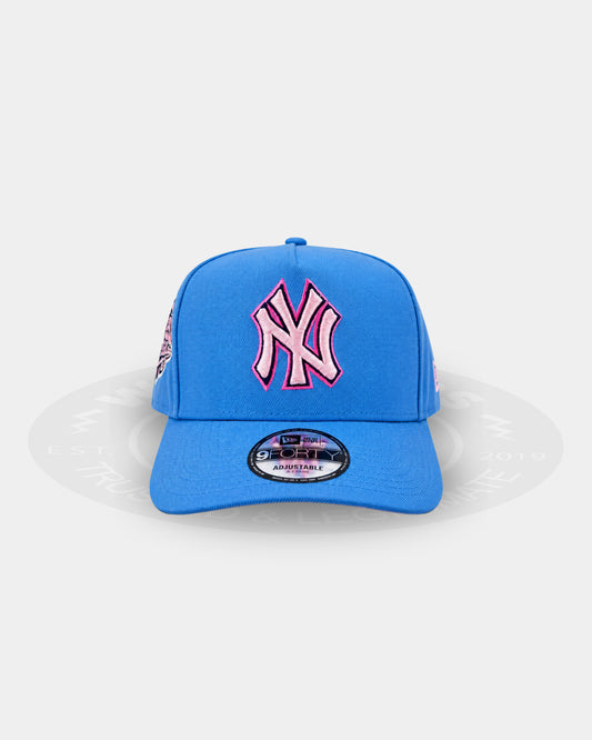 New York Yankees Sky Pink Cloudburst 9FORTY A Frame Snapback Hat