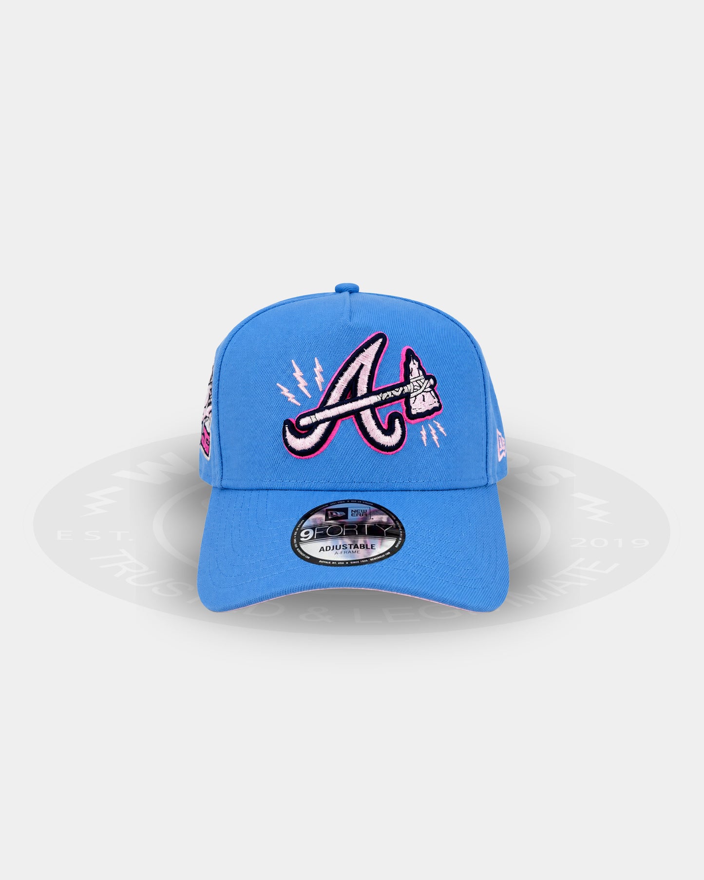 Atlanta Braves Sky Pink Cloudburst 9FORTY A Frame Snapback Hat