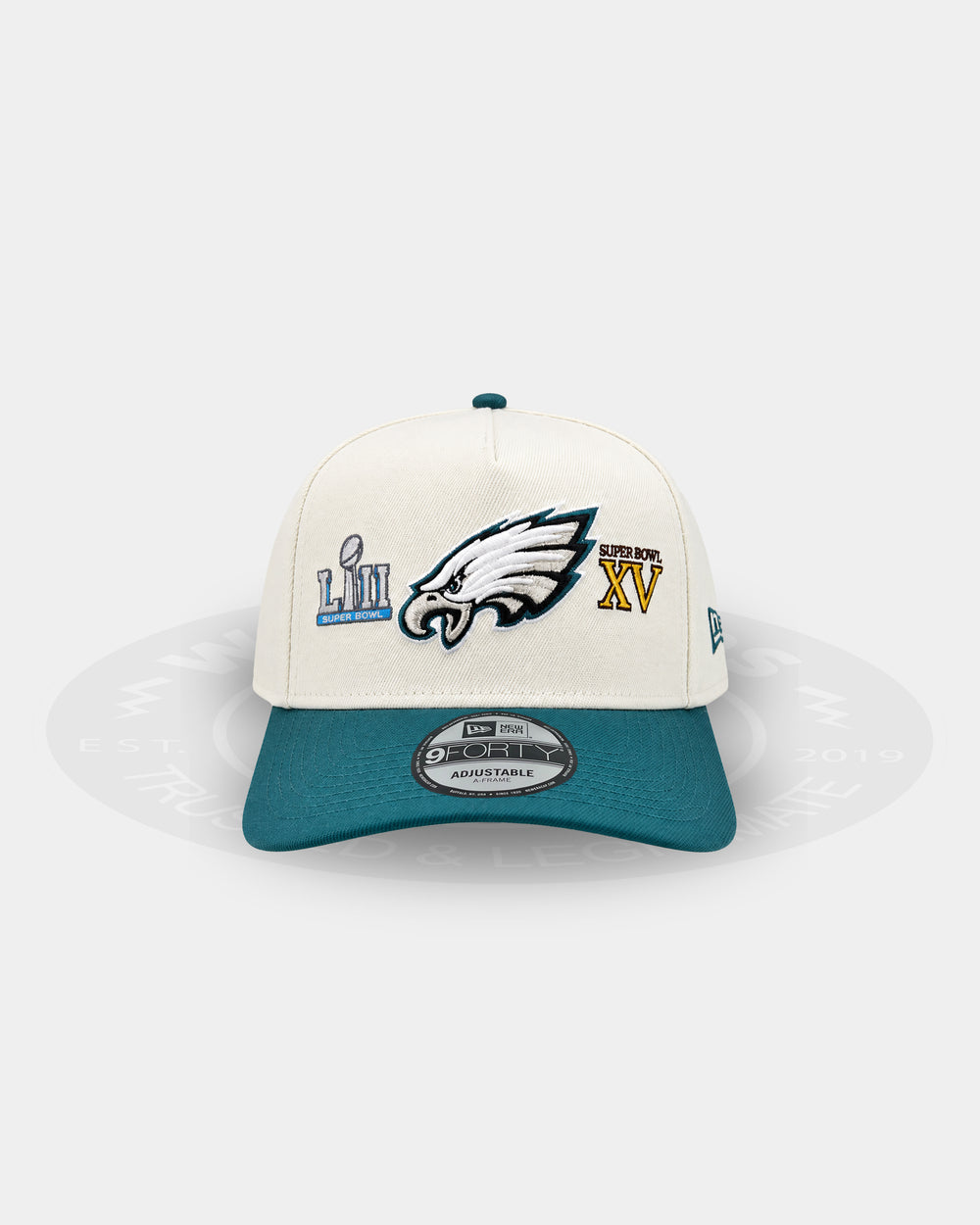 Philadelphia Eagles 'Super Bowl Front Logos' 9FORTY A Frame Snapback Hat
