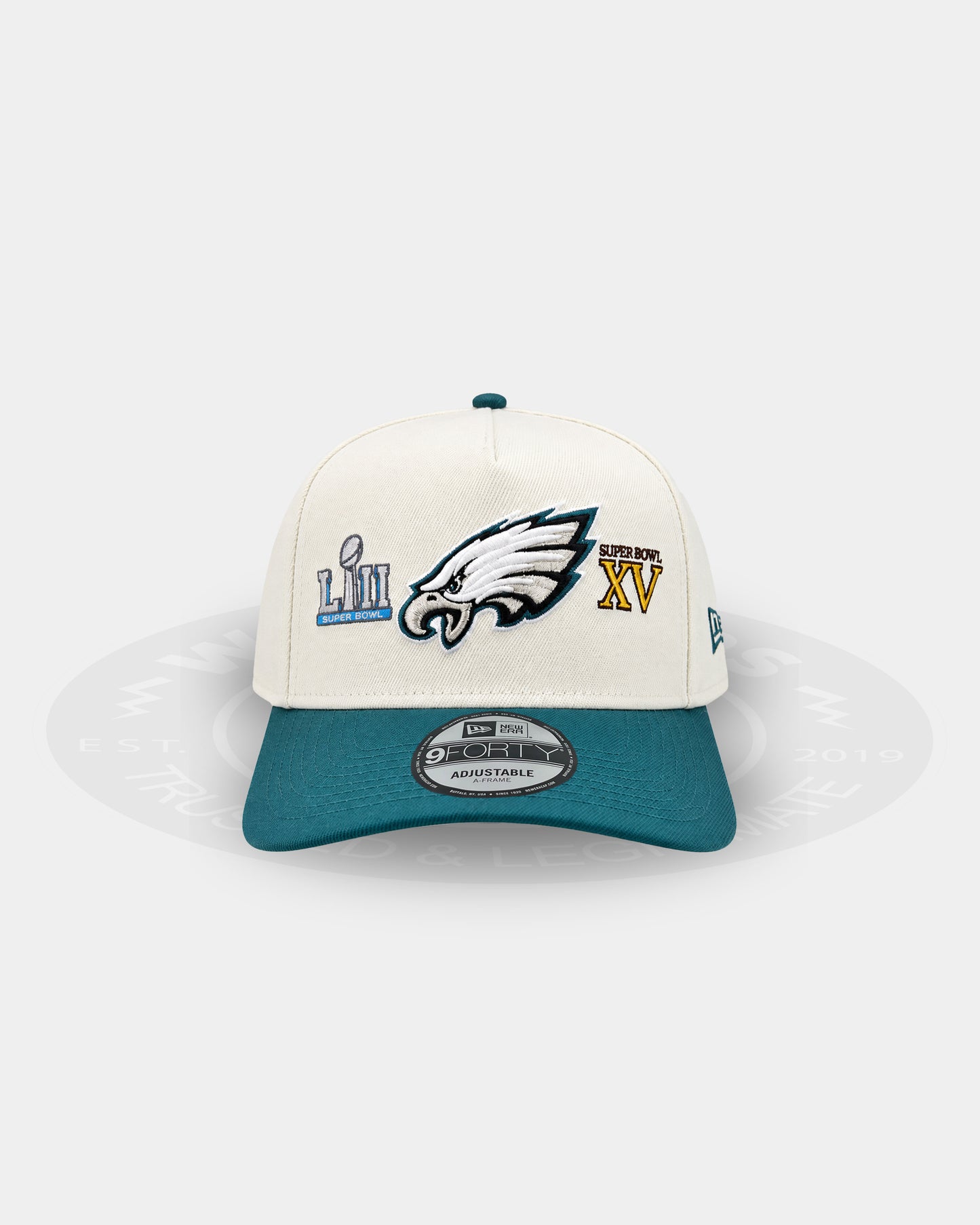 Philadelphia Eagles 'Super Bowl Front Logos' 9FORTY A Frame Snapback Hat