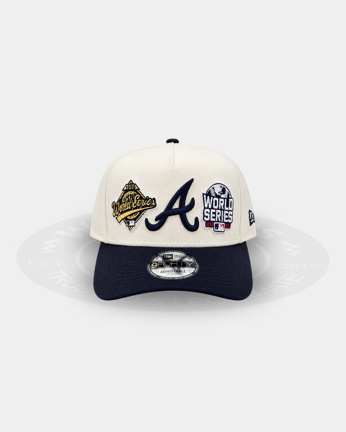 Atlanta Braves Championship Mark 9FORTY A Frame Snapback Hat