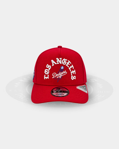 Los Angeles Dodgers Skull Red Crimson Cranium 9FIFTY A-Frame Snapback Hat