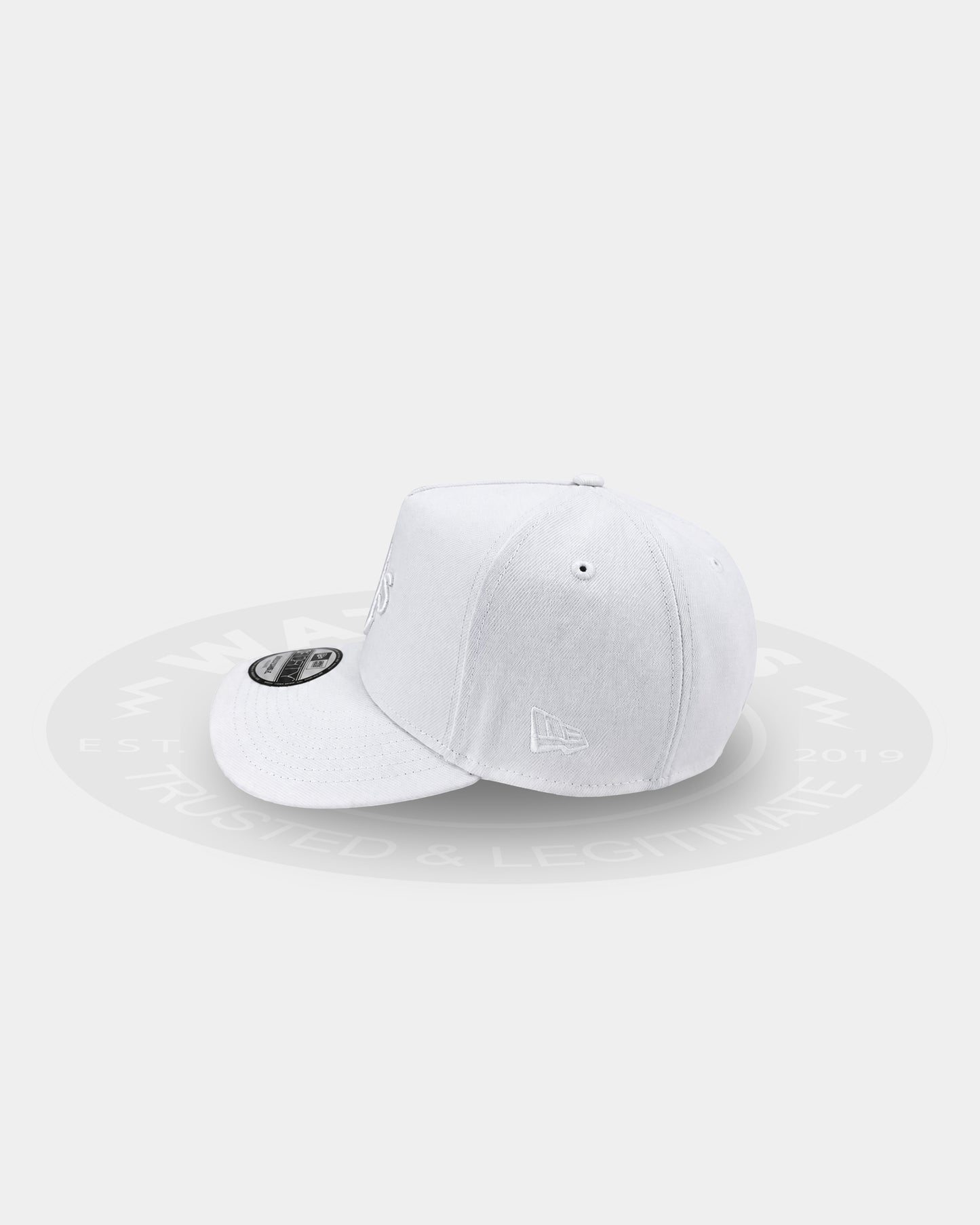 Oakland Athletics Triple White 9FORTY A Frame Snapback Hat