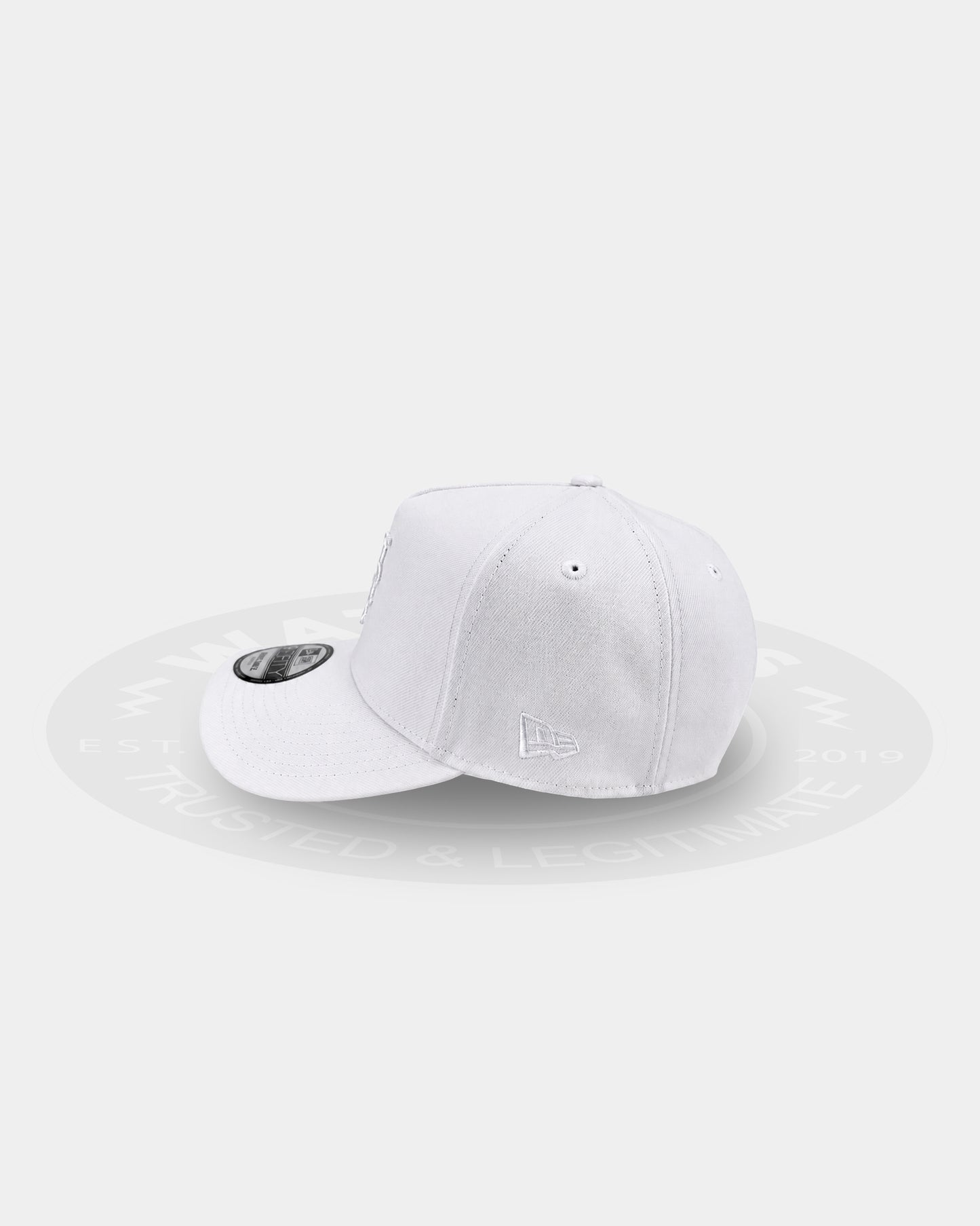 New York Mets Triple White9FORTY A Frame Snapback Hat