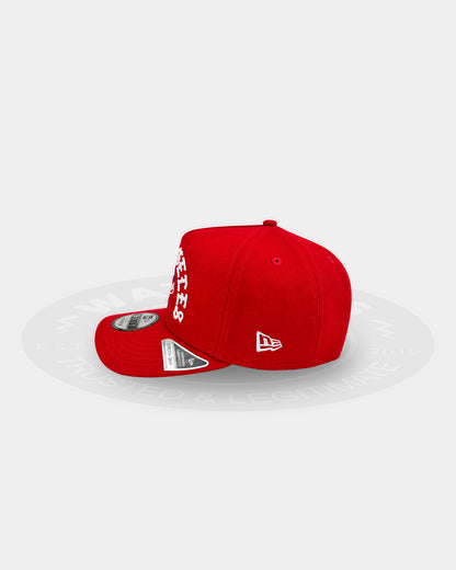 Los Angeles Dodgers Skull Red Crimson Cranium 9FIFTY A-Frame Snapback Hat