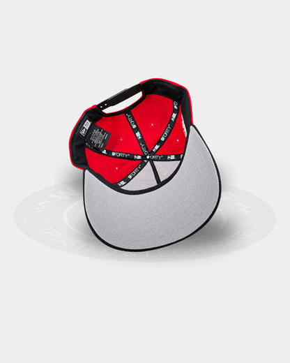 Mexico Aztec Warrior Skull Scarlet Two Tone 9FORTY A-Frame Snapback