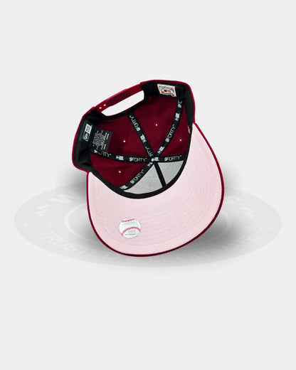 Los Angeles Dodgers Strawberry Scriptline 9FORTY A-Frame Snapback Hat