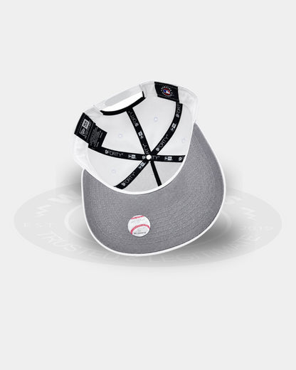 Oakland Athletics Triple White 9FORTY A Frame Snapback Hat
