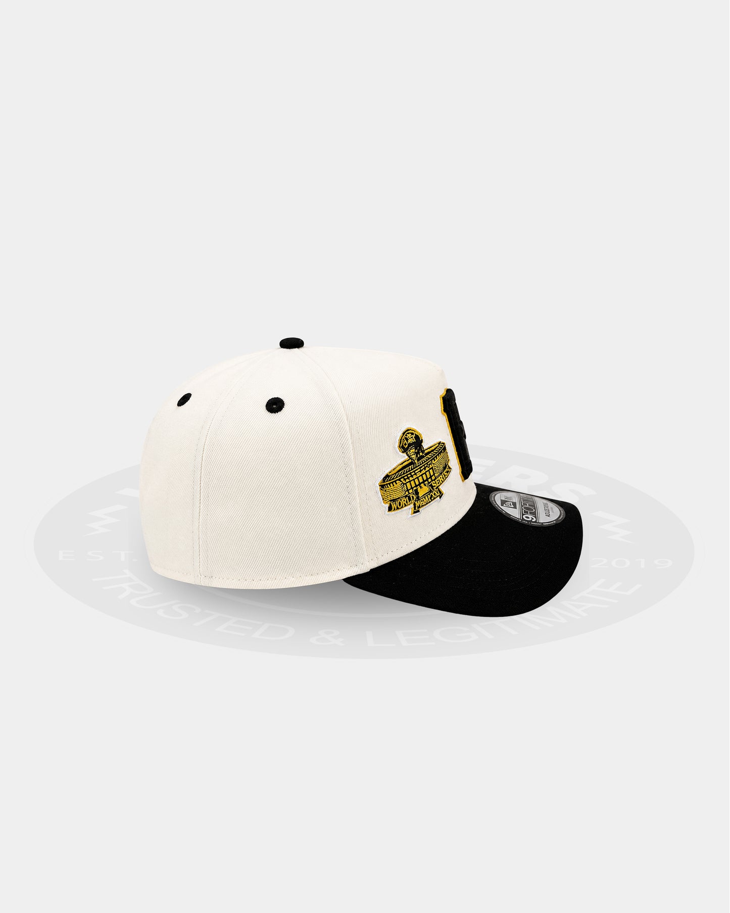 Pittsburgh Pirates Championship Mark 9FORTY A Frame Snapback Hat