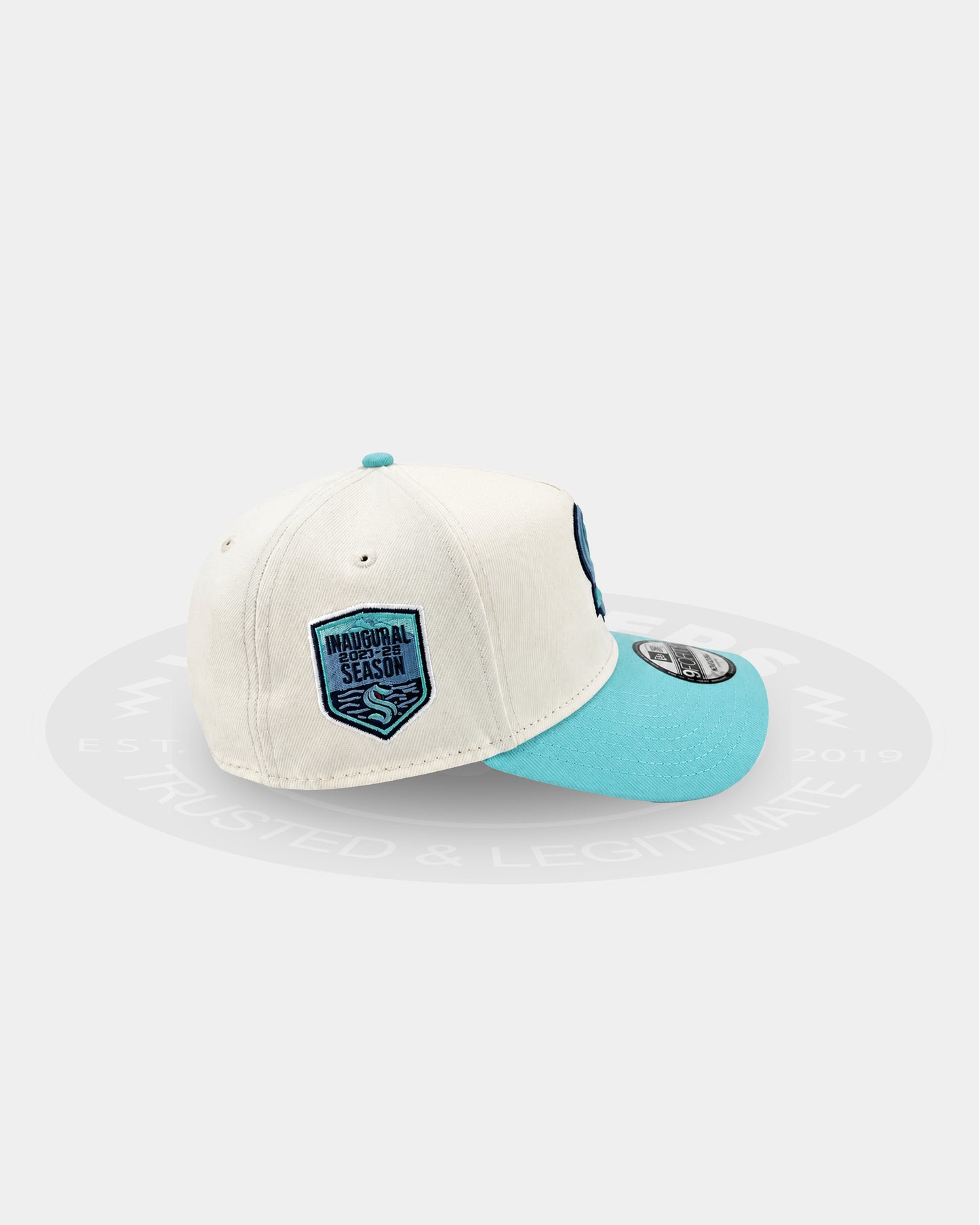 Seattle Kraken Chrome Visor 9FORTY A Frame Snapback Hat