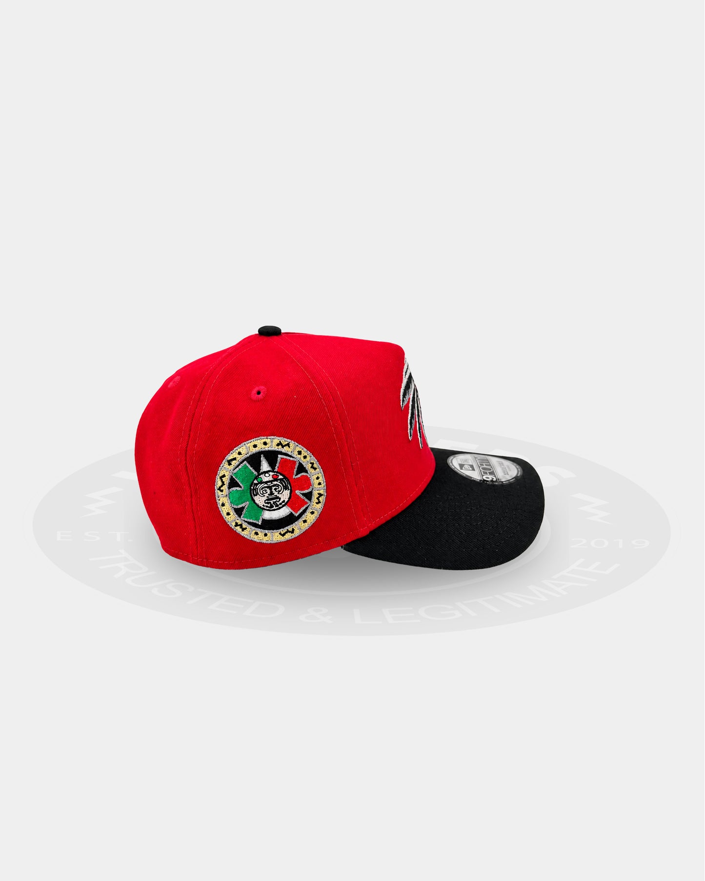 Mexico Aztec Warrior Skull Scarlet Two Tone 9FORTY A-Frame Snapback