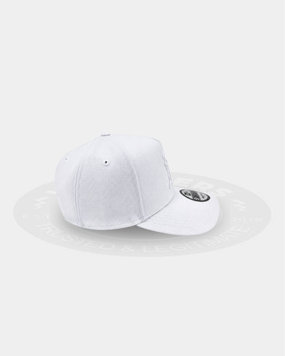 Oakland Athletics Triple White 9FORTY A Frame Snapback Hat