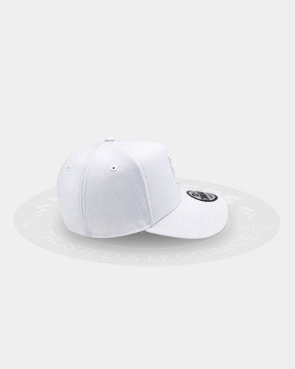 New York Mets Triple White9FORTY A Frame Snapback Hat