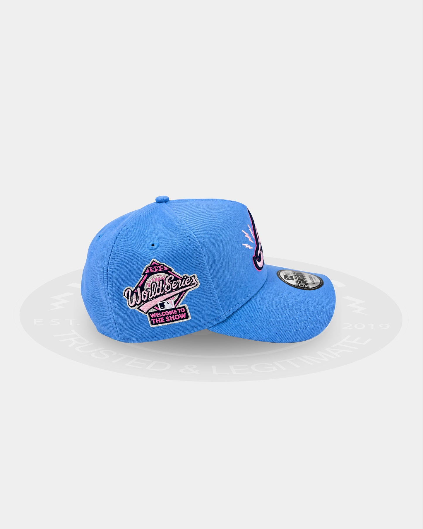 Atlanta Braves Sky Pink Cloudburst 9FORTY A Frame Snapback Hat