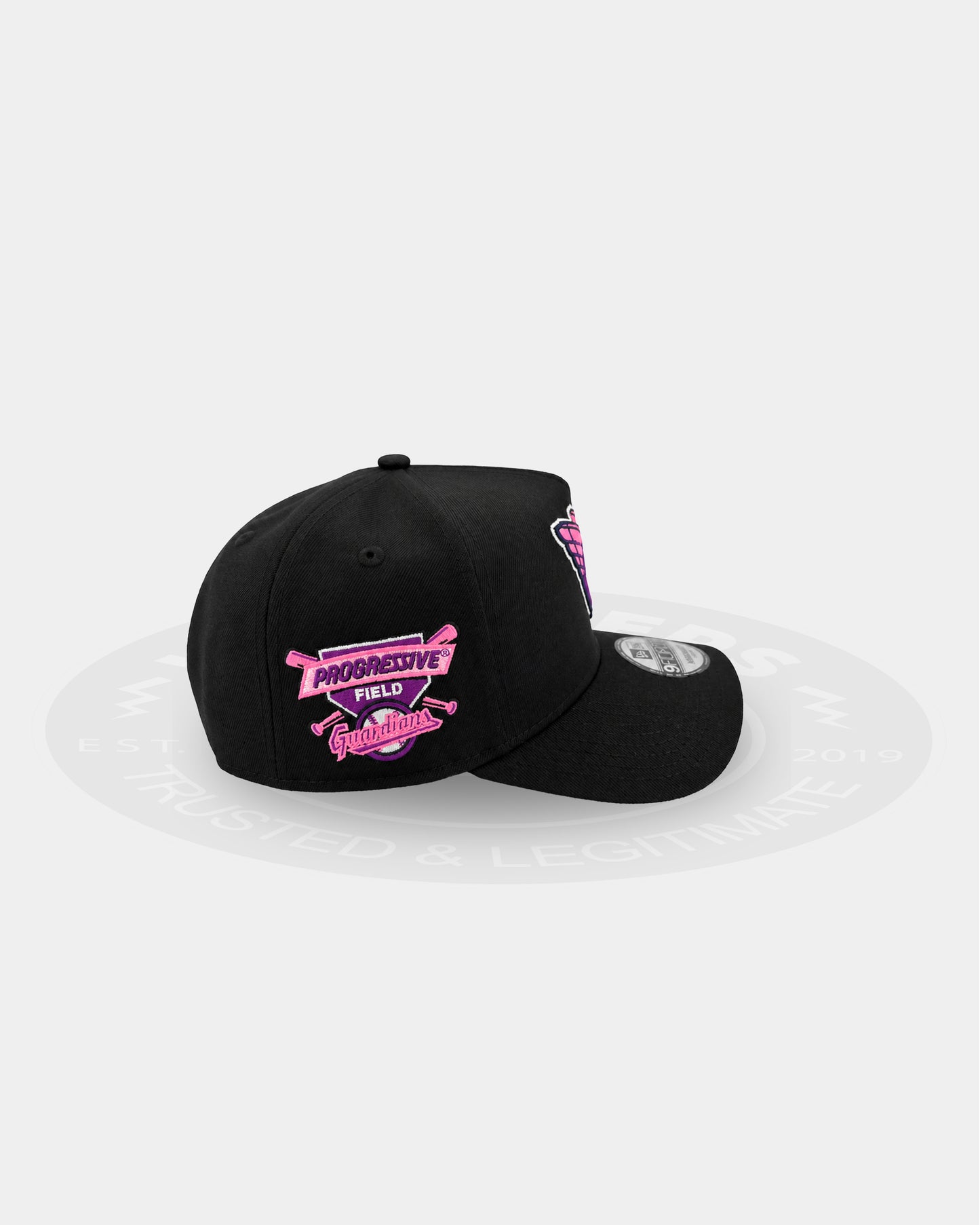 Cleveland Guardians Magenta Night Dome 9FORTY A Frame Snapback Hat