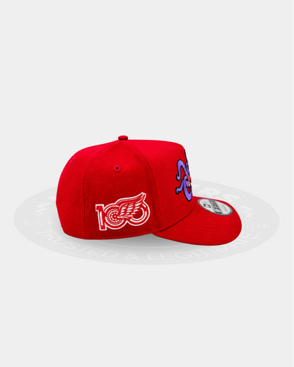 Detroit Red Wings Centennial Strike 9FIFTY A Frame Snapback Hat