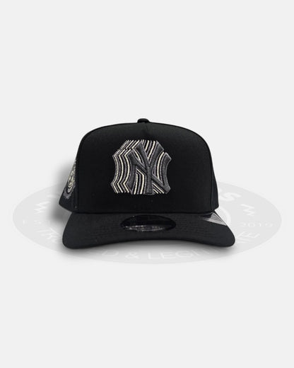 New York Yankees 1949 World Series Black Metallic Logo 9Forty A-Frame Snapback Hat