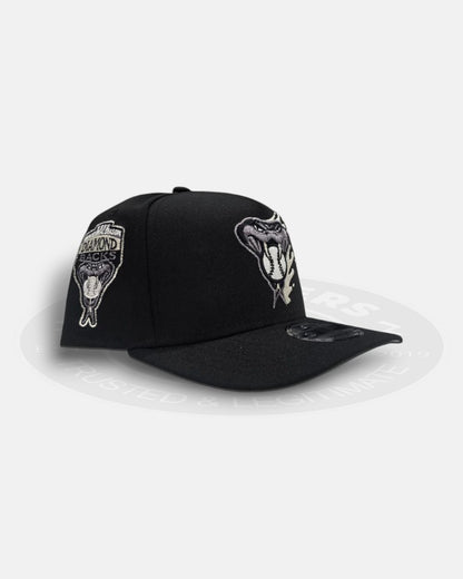 Arizona Diamondbacks Splatter Black White 9Forty A-Frame Snapback Hat