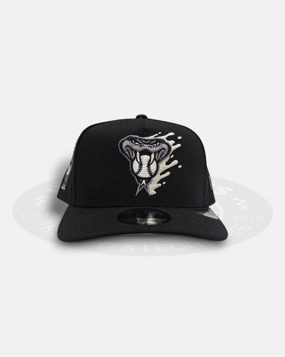 Arizona Diamondbacks Splatter Black White 9Forty A-Frame Snapback Hat