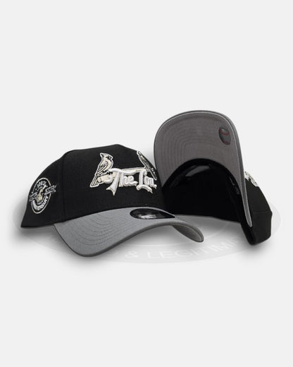 St. Louis Cardinals 1892-1992 100th Anniversary Two Tone Black 9Forty A-Frame Snapback Hat