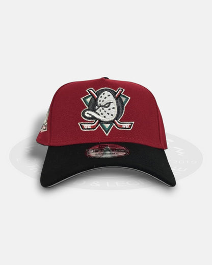 Anaheim Mighty Ducks 30th Anniversary Two Tone Red 9Forty A-Frame Snapback Hat