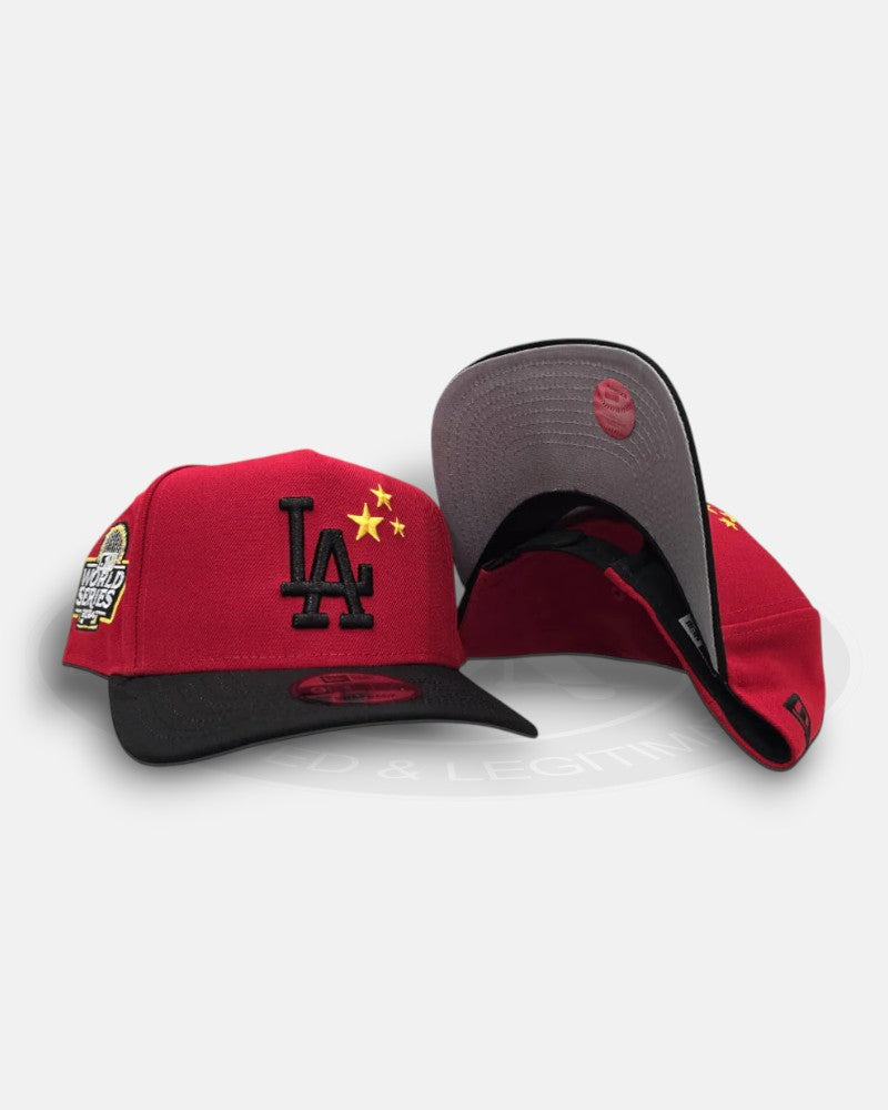 Los Angeles Dodgers 3 Stars 2024 World Series 9Forty A-Frame Snapback Hat