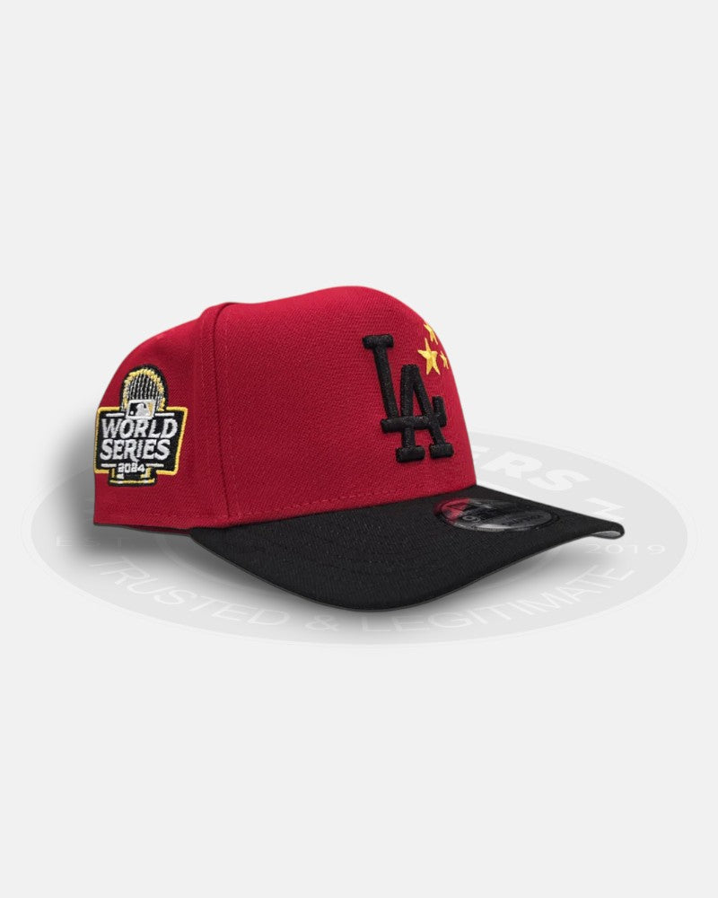 Los Angeles Dodgers 3 Stars 2024 World Series 9Forty A-Frame Snapback Hat