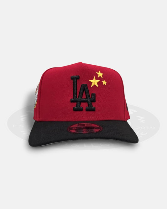 Los Angeles Dodgers 3 Stars 2024 World Series 9Forty A-Frame Snapback Hat