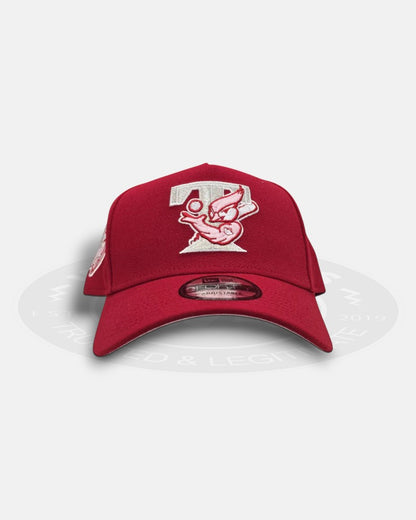 Toronto Blue Jays 30th Season Red Valentine 9Forty A-Frame Snapback Hat