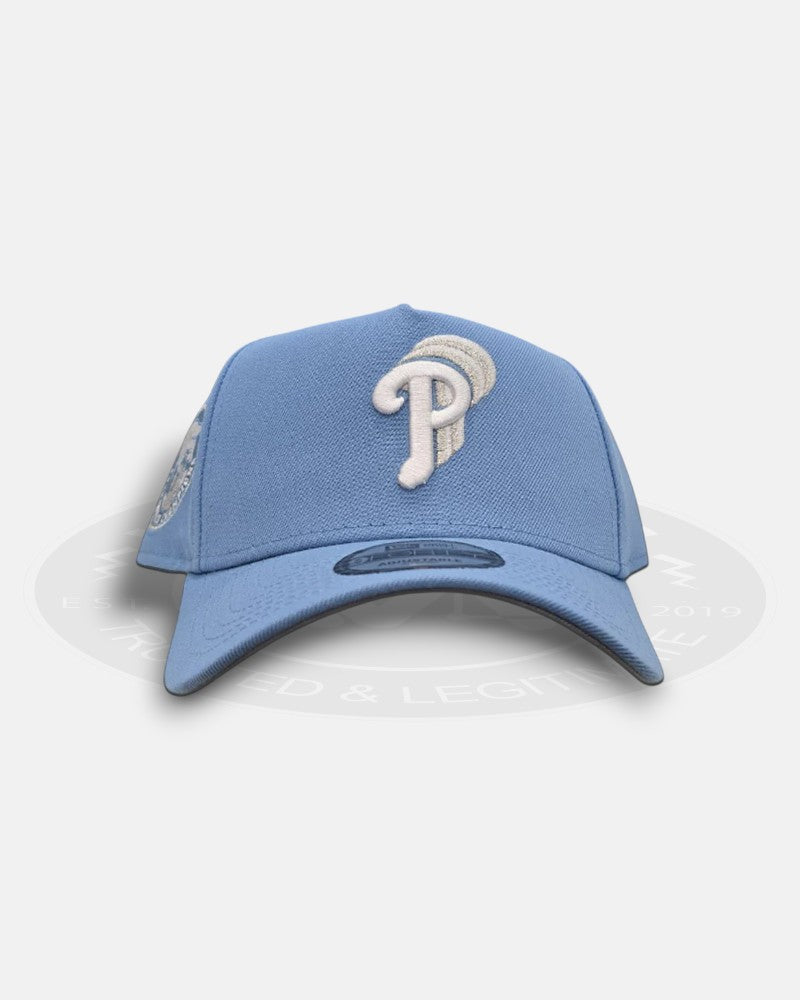 Philadelphia Phillies 1980 World Series Champions Sky Blue 9Forty A-Frame Snapback Hat