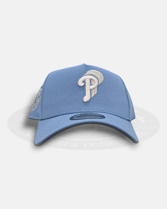 Philadelphia Phillies 1980 World Series Champions Sky Blue 9Forty A-Frame Snapback Hat