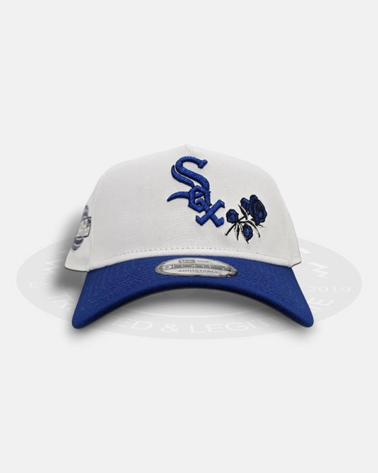 Chicago White Sox 2005 World Series Rose Logo Royal Blue 9Forty A-Frame Snapback Hat