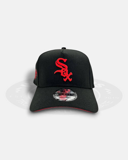 Chicago White Sox Comiskey Park Chrome Black 9forty A-frame Snapback Hat