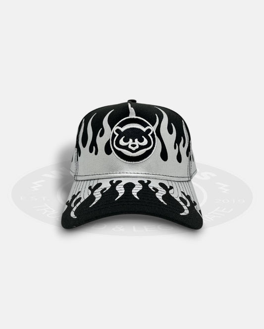Chicago Cubs Silver Flame A-Frame 9Forty Snapback Hat