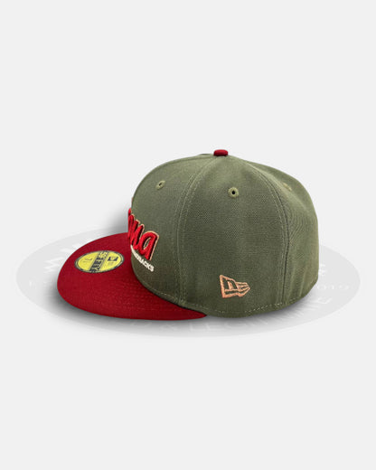 Arizona Diamondbacks Olive Two Tone Series 59Fifty Fitted Hat