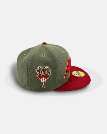 Arizona Diamondbacks Olive Two Tone Series 59Fifty Fitted Hat