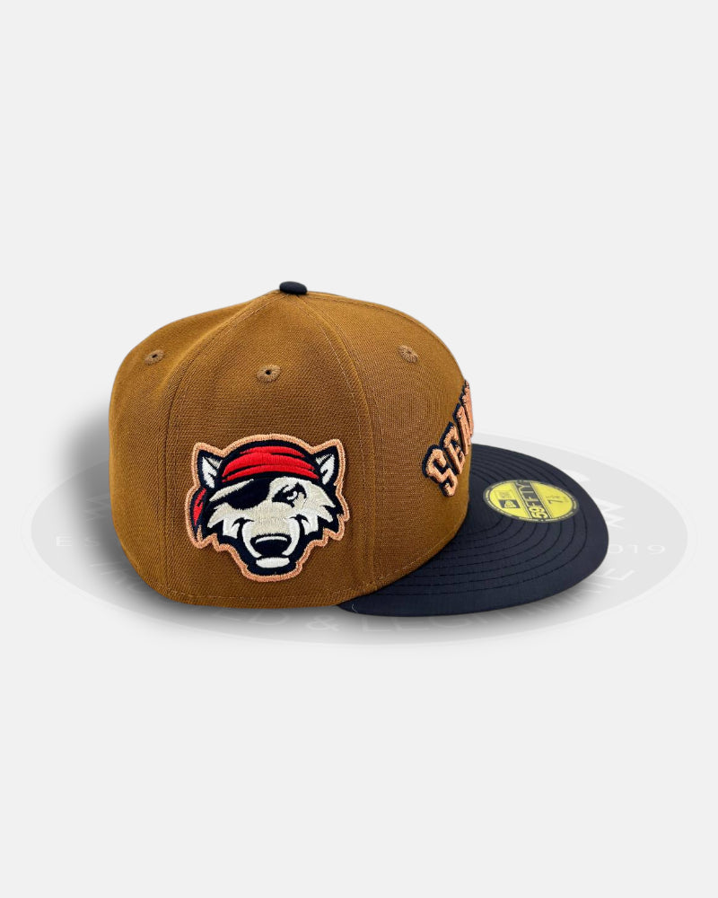 Erie SeaWolves Bourbon Ripstop Contrast Brim 59Fifty Fitted Hat
