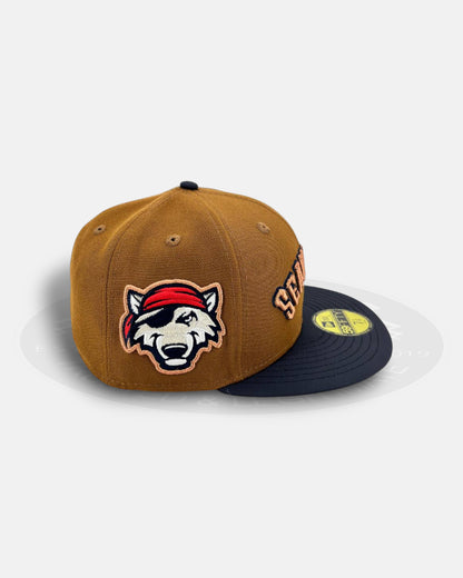Erie SeaWolves Bourbon Ripstop Contrast Brim 59Fifty Fitted Hat