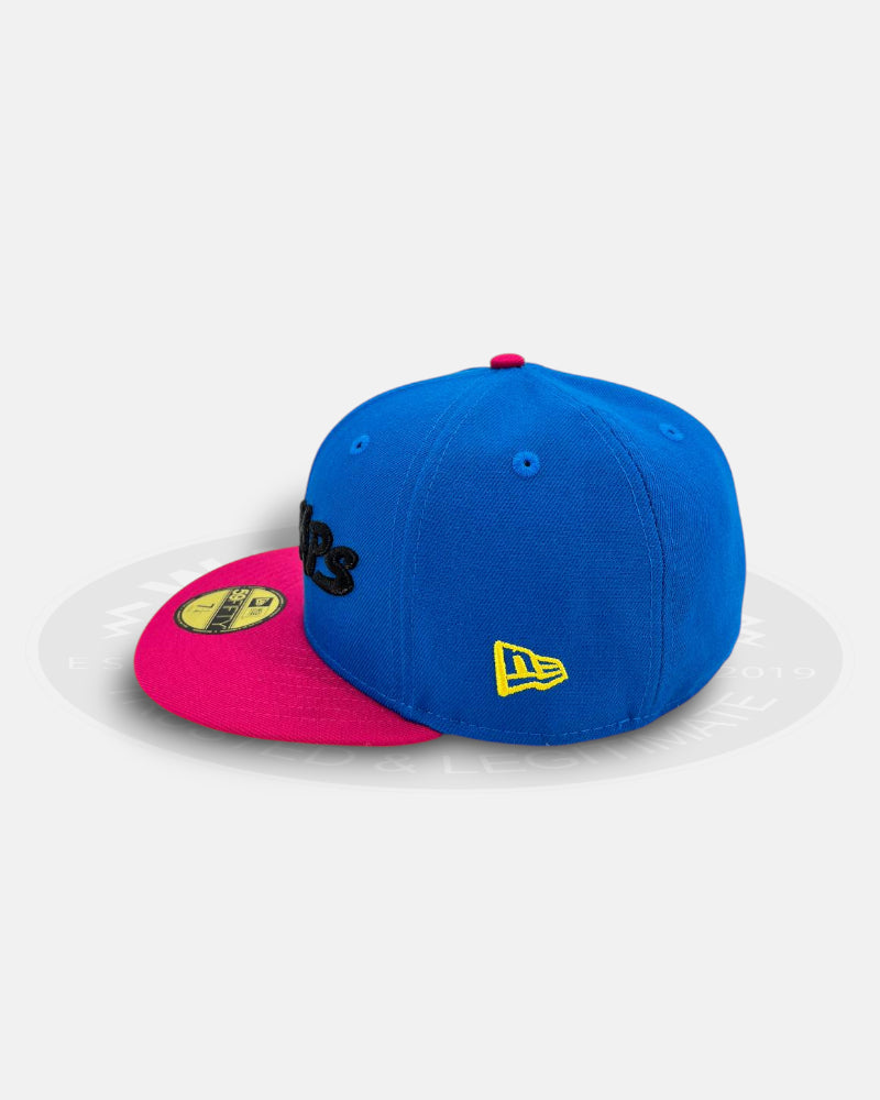Yo! MTV Raps Retro Two Tone Cyan Pink 59Fifty Fitted Hat