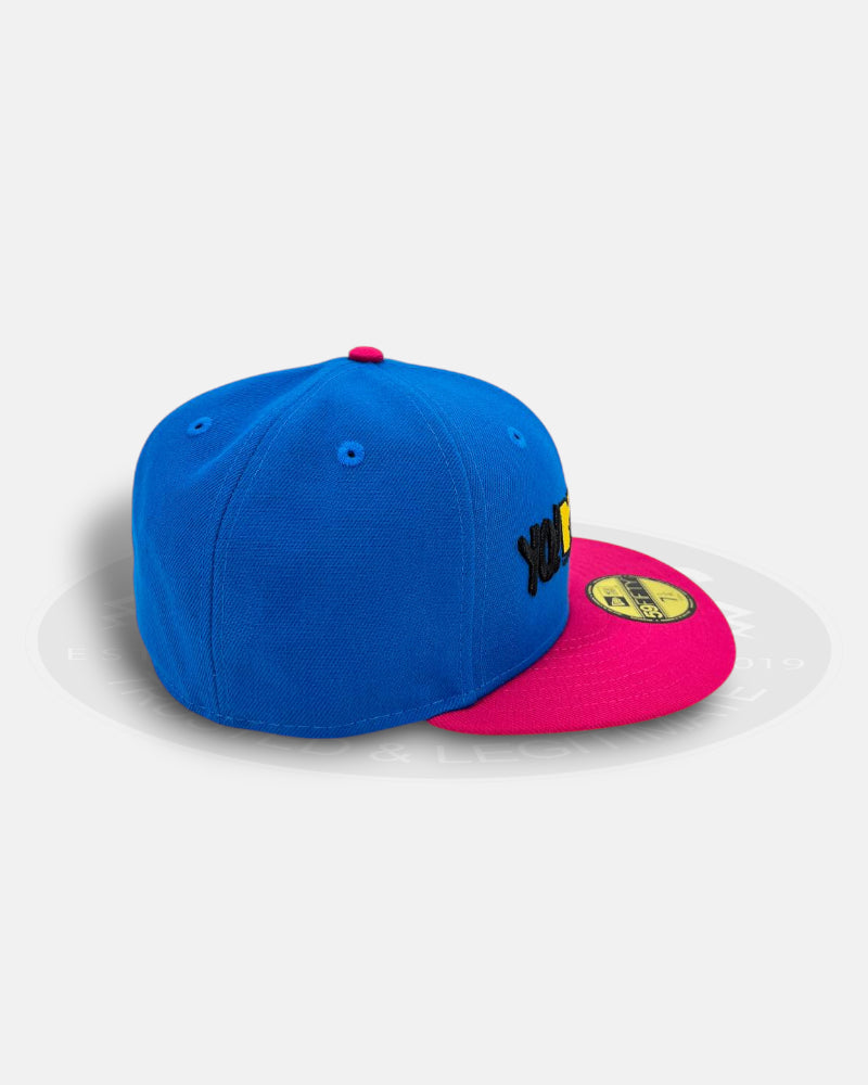 Yo! MTV Raps Retro Two Tone Cyan Pink 59Fifty Fitted Hat