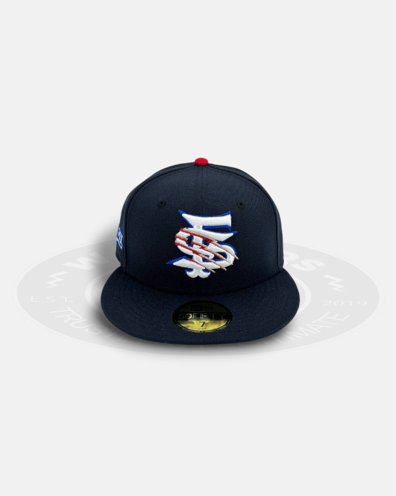 Fresno Grizzlies Navy Heritage Series 59Fifty Fitted Hat