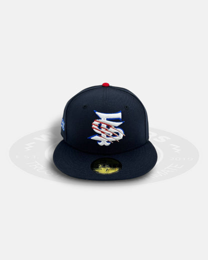 Fresno Grizzlies Navy Heritage Series 59Fifty Fitted Hat