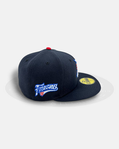 Fresno Grizzlies Navy Heritage Series 59Fifty Fitted Hat